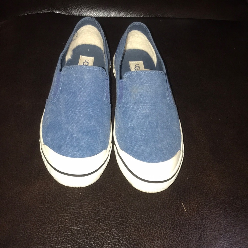 UGG Navy Canvas Slip On